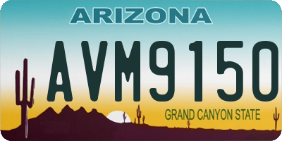 AZ license plate AVM9150