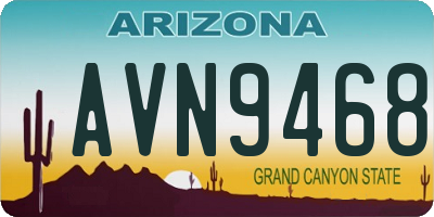 AZ license plate AVN9468