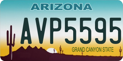 AZ license plate AVP5595
