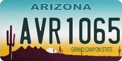 AZ license plate AVR1065