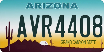 AZ license plate AVR4408