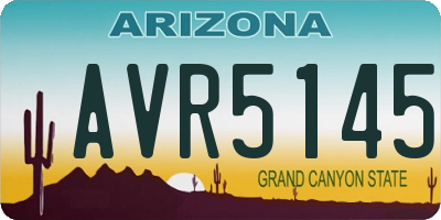 AZ license plate AVR5145
