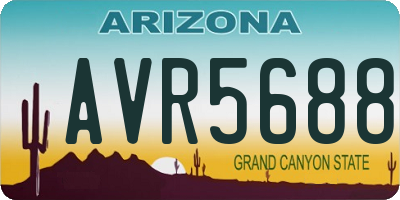 AZ license plate AVR5688