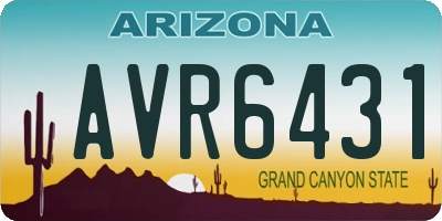 AZ license plate AVR6431