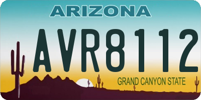 AZ license plate AVR8112