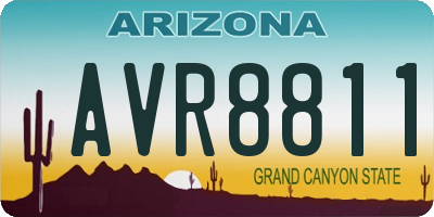 AZ license plate AVR8811