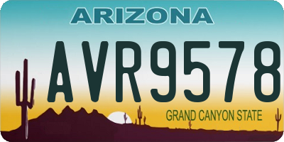 AZ license plate AVR9578