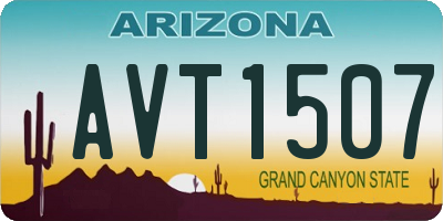 AZ license plate AVT1507