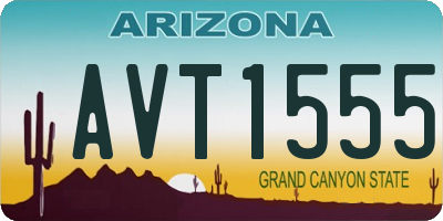 AZ license plate AVT1555