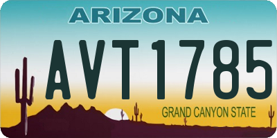 AZ license plate AVT1785