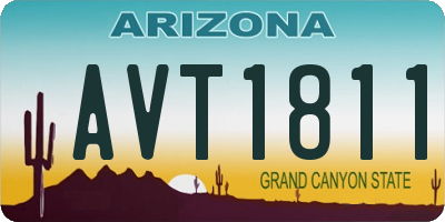 AZ license plate AVT1811