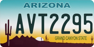 AZ license plate AVT2295