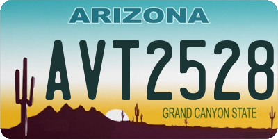 AZ license plate AVT2528