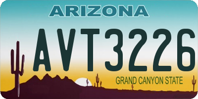 AZ license plate AVT3226