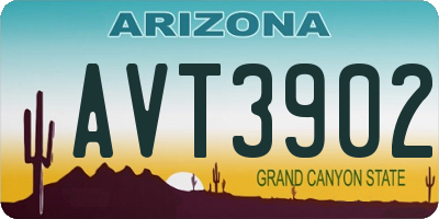 AZ license plate AVT3902