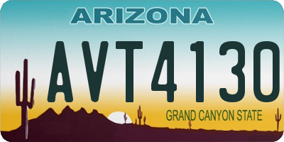 AZ license plate AVT4130