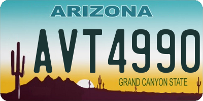 AZ license plate AVT4990