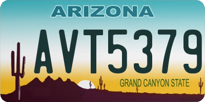 AZ license plate AVT5379