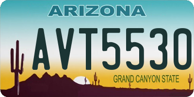 AZ license plate AVT5530