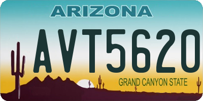 AZ license plate AVT5620