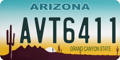 AZ license plate AVT6411