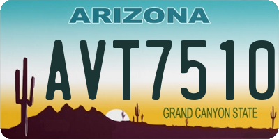 AZ license plate AVT7510