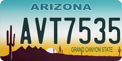 AZ license plate AVT7535