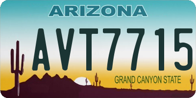 AZ license plate AVT7715