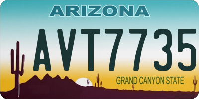 AZ license plate AVT7735