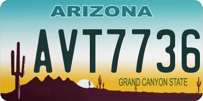 AZ license plate AVT7736