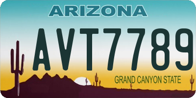 AZ license plate AVT7789