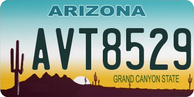 AZ license plate AVT8529