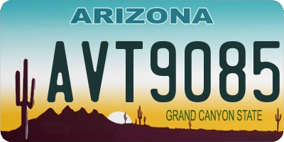 AZ license plate AVT9085