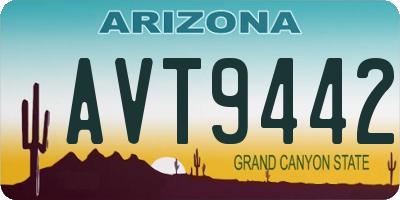 AZ license plate AVT9442