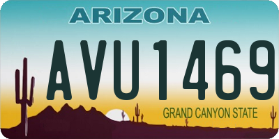 AZ license plate AVU1469