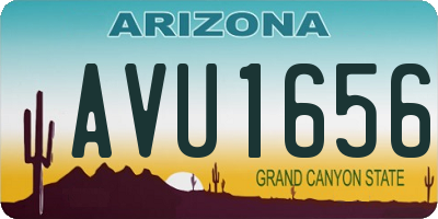 AZ license plate AVU1656