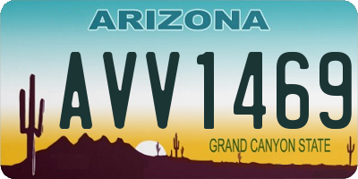 AZ license plate AVV1469