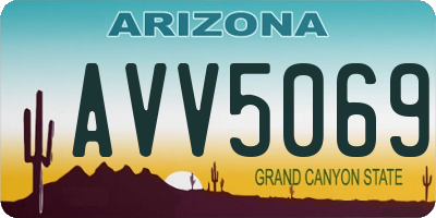 AZ license plate AVV5069