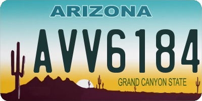 AZ license plate AVV6184