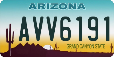 AZ license plate AVV6191