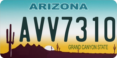 AZ license plate AVV7310