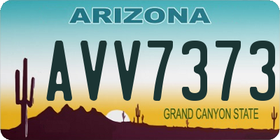 AZ license plate AVV7373