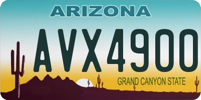 AZ license plate AVX4900