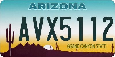 AZ license plate AVX5112
