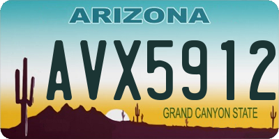 AZ license plate AVX5912