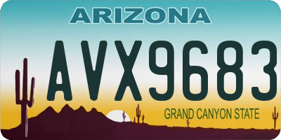 AZ license plate AVX9683