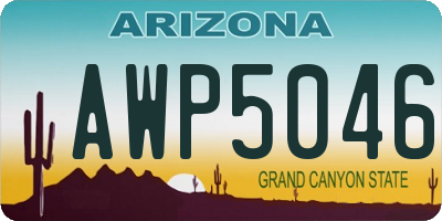 AZ license plate AWP5046