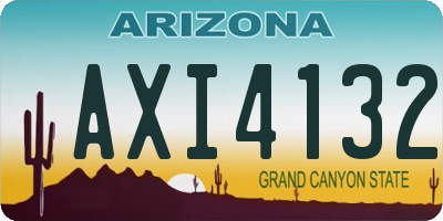 AZ license plate AXI4132