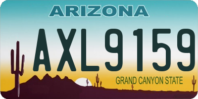 AZ license plate AXL9159