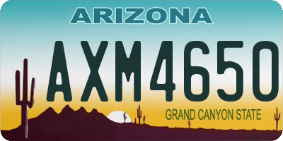 AZ license plate AXM4650